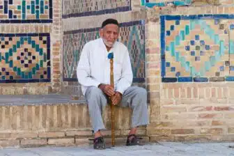 vieux monsieur Ouzbékistan