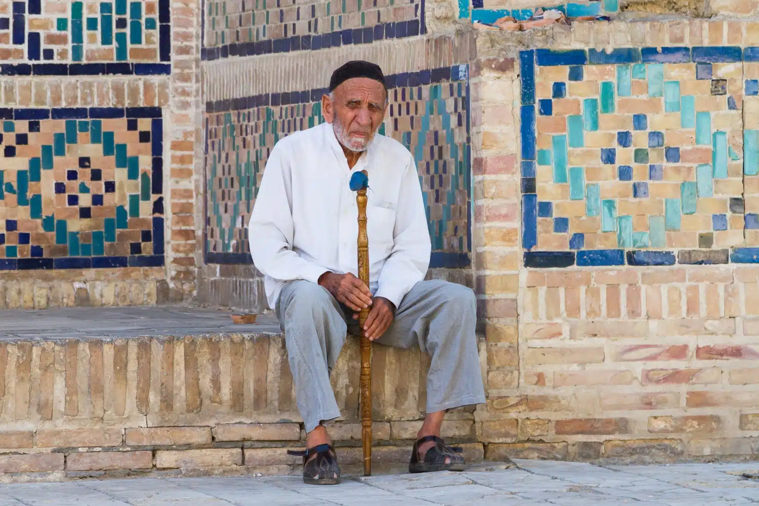 vieux monsieur Ouzbékistan