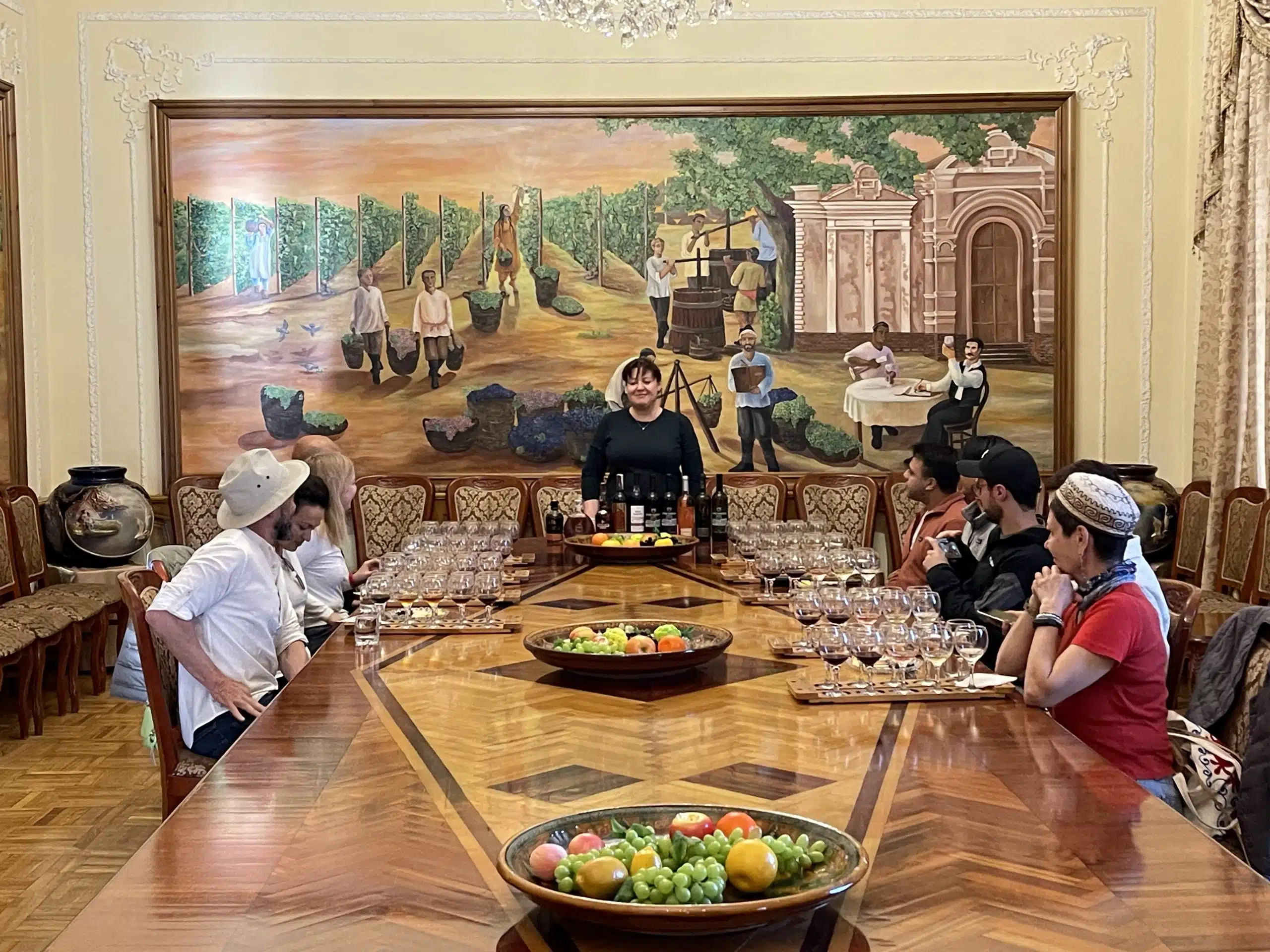 Samarcande. degustation des vins uzb